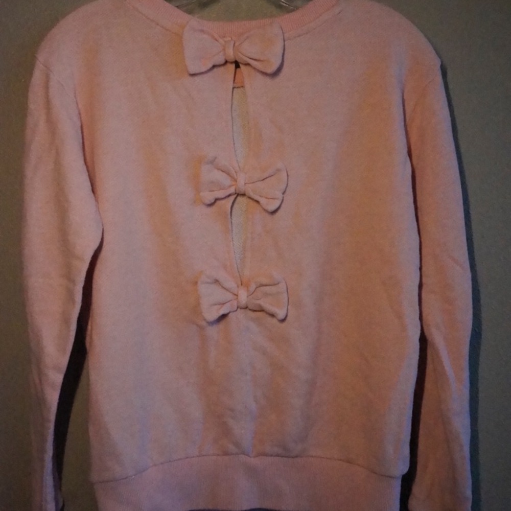 Forever 21 pink bow sweater